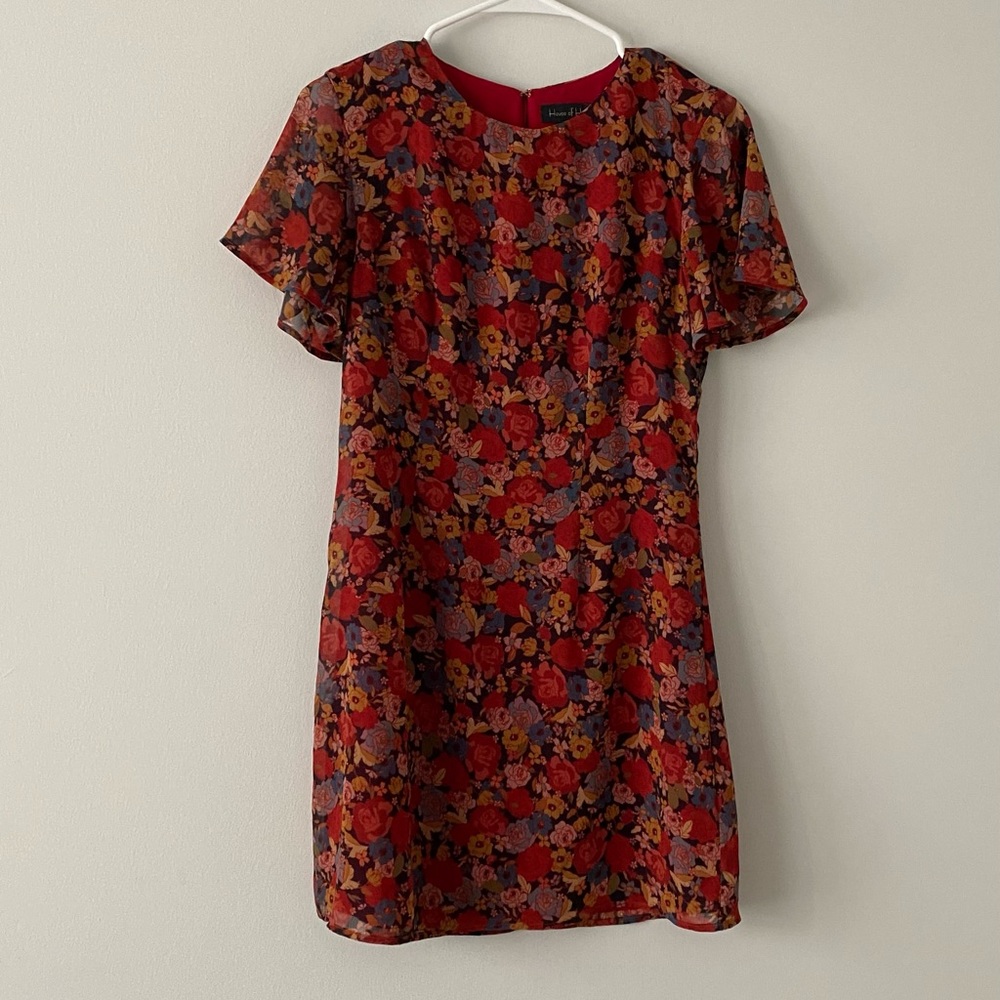 Mixed floral short dress from revolve. - Picture 2 of 5